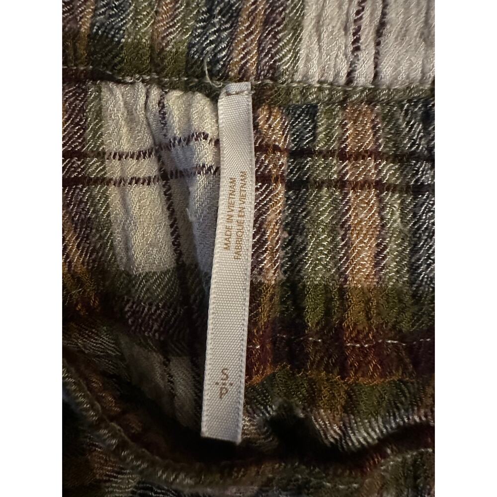 Free People Grunge 90s Asymmetrical Distressed Plaid Marcelline Maxi Skirt Small - Picture 12 of 16